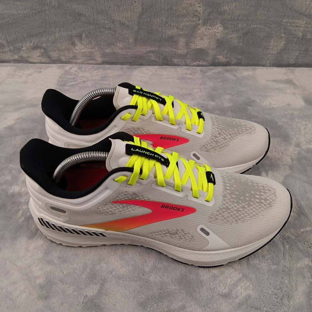 Brooks Launch GTS 9 1203741B148 Women's 11B White Running Shoes Sneakers - Picture 5 of 9